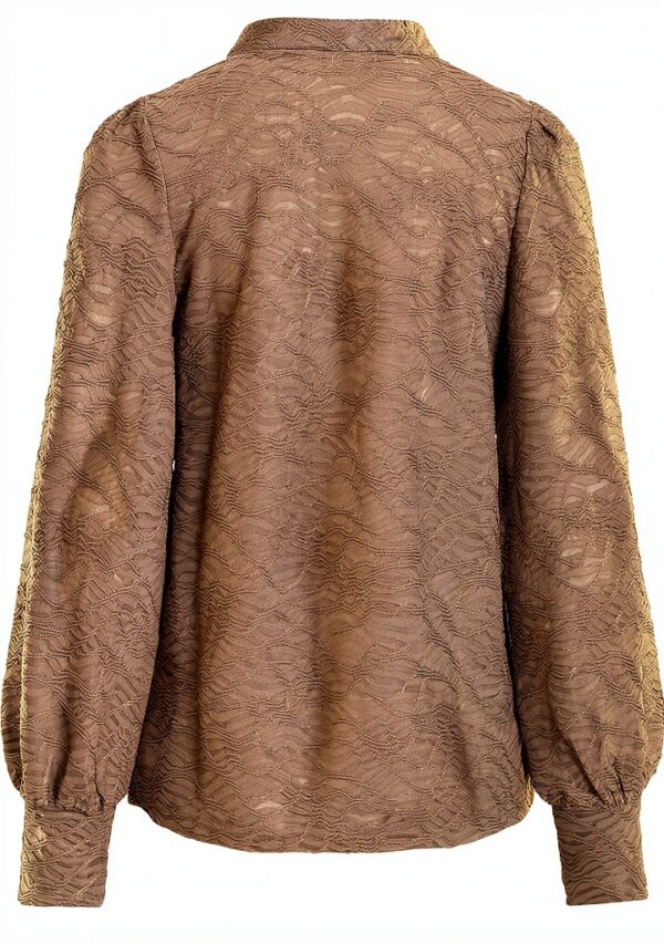 Vila Top Donna Girocollo Maniche Palloncino Normale-6