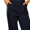 Vila Pantaloni Donna Leggeri Traspiranti Sostenibili-5