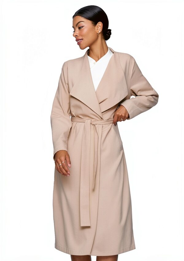 Trench Donna Vila Cinturato Tasca Lunga Sleeve Grigio-6