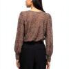 Vila Top Donna Girocollo Maniche Palloncino Normale-2