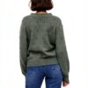 Vila Cardigan Donna Bottoni Scollo V Maniche Palloncino-7