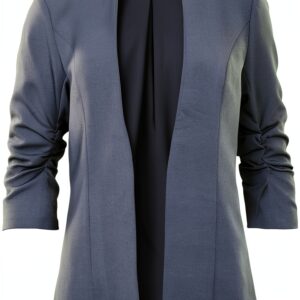 Vila Blazer Donna Maniche 3/4 Poliestere Riciclato Elegante-0