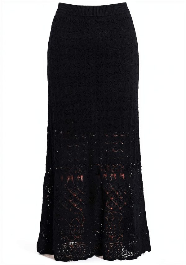 Vila gonna a maglia donna gonna lunga design A-Line