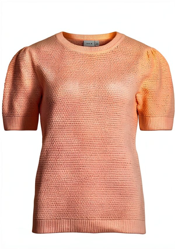 Top in maglia Vila maniche corte donna colori elasticizzato