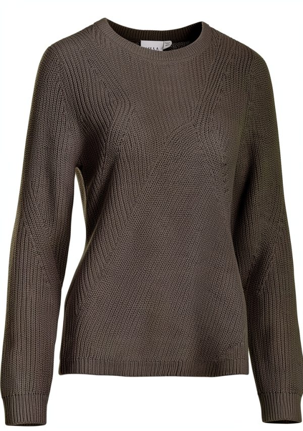 Vila Maglione Donna Girocollo Maglia Strutturata Falcon