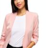 Vila Blazer Donna Maniche 3/4 Poliestere Riciclato Elegante-7