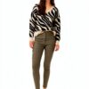 Bestseller Maglione Donna Filato di Piuma Scollo a V Colori-5
