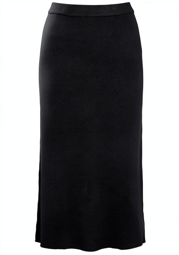 Vila Vicomfy gonna midi donna A-Line traspirante nero