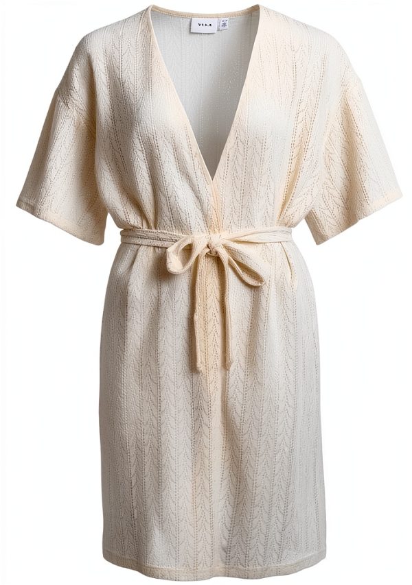 Vila Cardigan Donna Kimono Betulla Maglia Mezza Manica