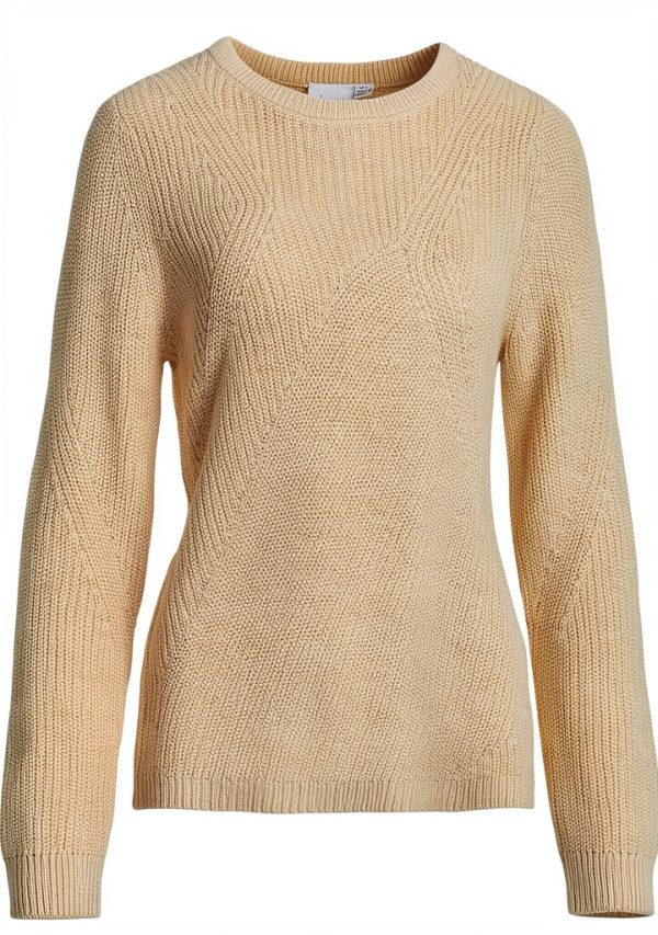 Vila Maglione Donna Girocollo Maglia Strutturata Betulla