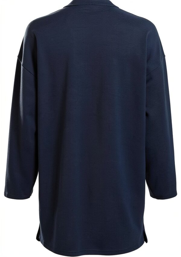 Vila Cardigan Donna Girocollo Manica Lunga Grigio Blu-1