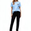 Vila Jeans Donna Taglio Dritto Denim Nero Moda-4