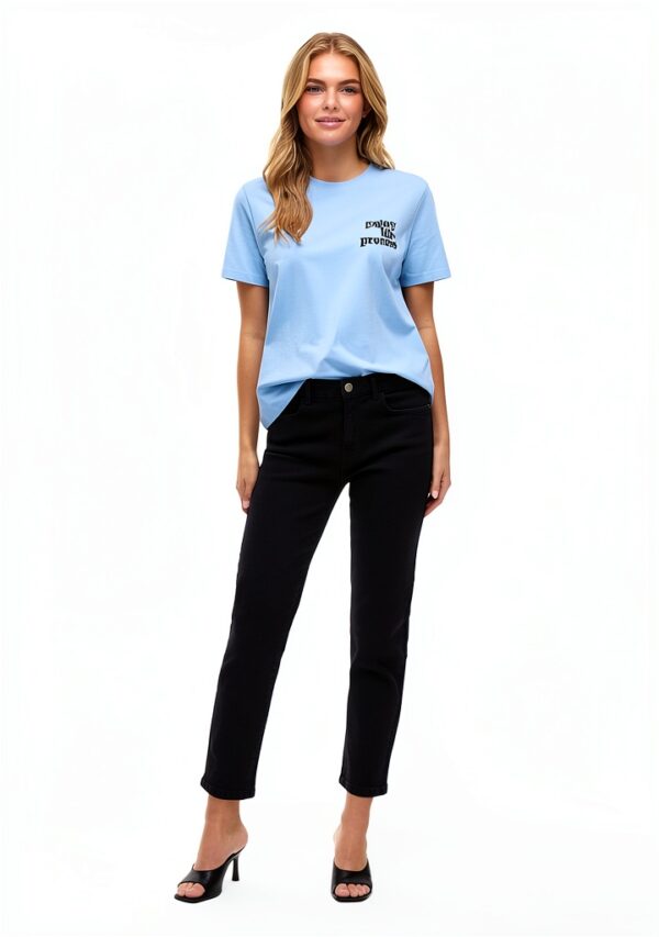 Vila Jeans Donna Taglio Dritto Denim Nero Moda-4