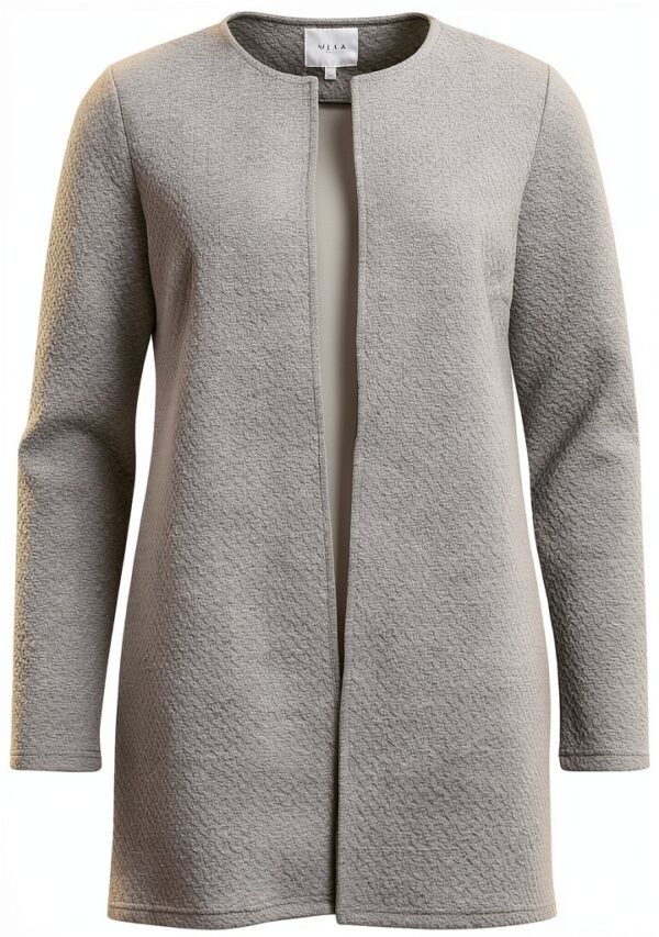 Blazer Vila donna elegante grigio materiali sostenibili-1