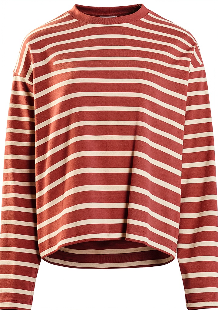 'Maglia manica lunga donna Bestseller in colore Black Beauty/Stripes:betulla'