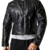 Giacca in ecopelle VILA donna biker cerniera asimmetrica-7