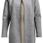 Blazer Vila donna elegante grigio materiali sostenibili-0