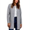 Blazer Vila donna elegante grigio materiali sostenibili-3