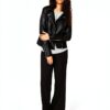 Giacca in ecopelle VILA donna biker cerniera asimmetrica-5