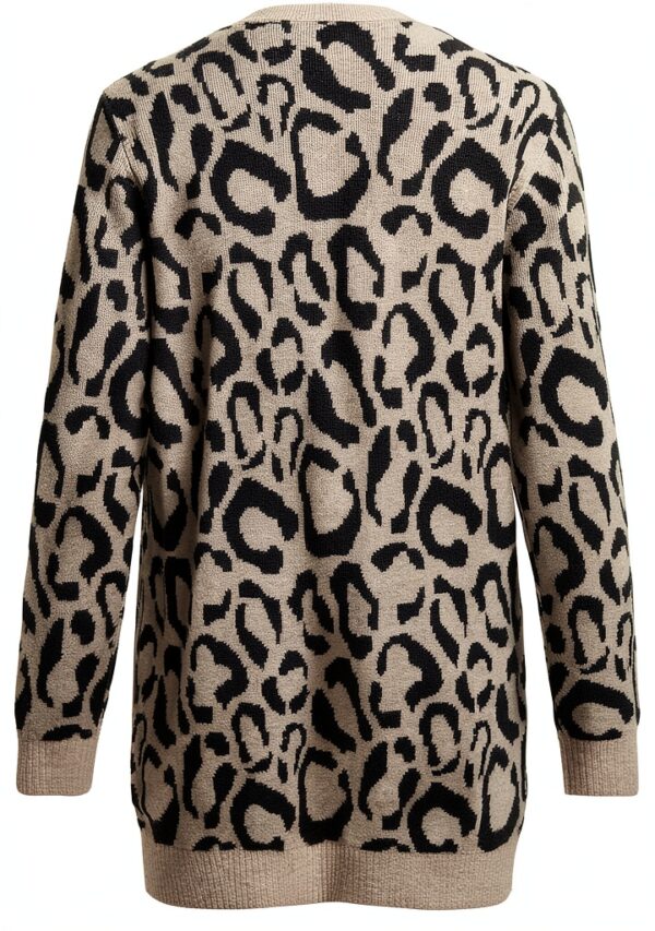 Vila Cardigan Donna Jacquard Polsini a Coste Collo Spalato-2
