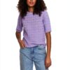 Maglia Donna Lavanda Dolce Cotone Biologico Girocollo-1