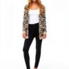 Vila Cardigan Donna Jacquard Polsini a Coste Collo Spalato-4