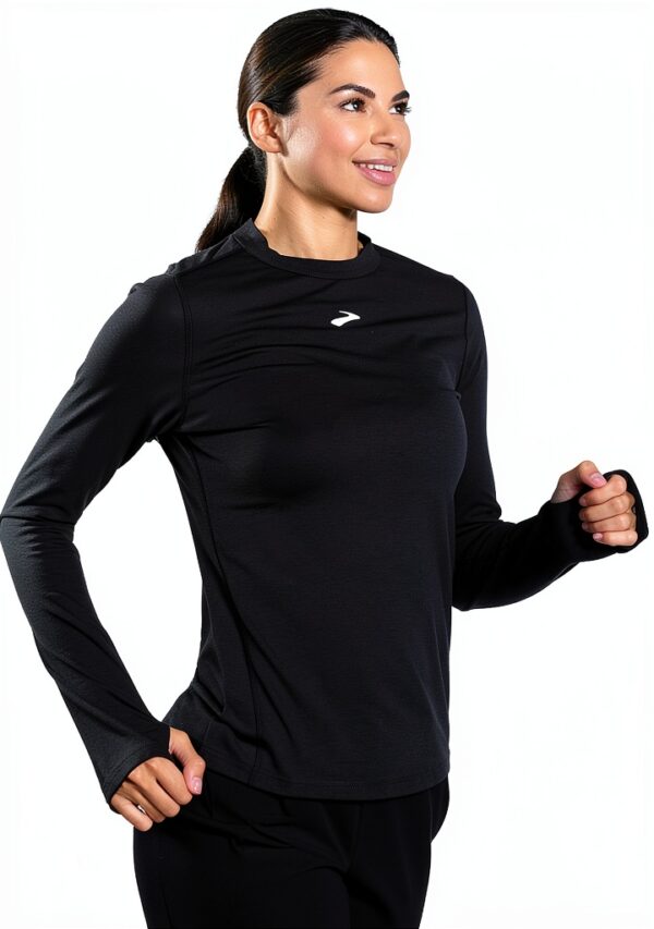 Pantaloni sportivi donna BROOKS Nero aderente-1