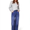 Maglione Vila donna caldo in melange blu XS-4
