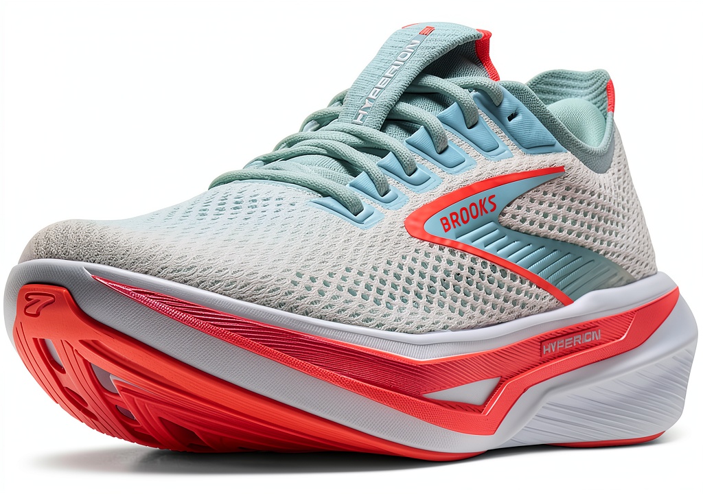 Brooks Sneaker Donna in Argilla Bianca Rosa su una strada cittadina