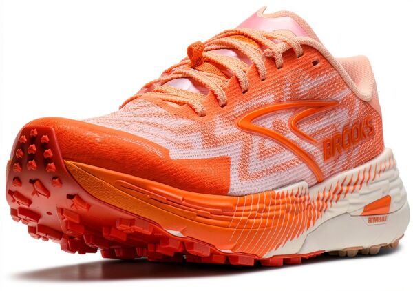 Scarpe da corsa donna BROOKS DNA FLASH TrailTack Coral Shocking Orange-0