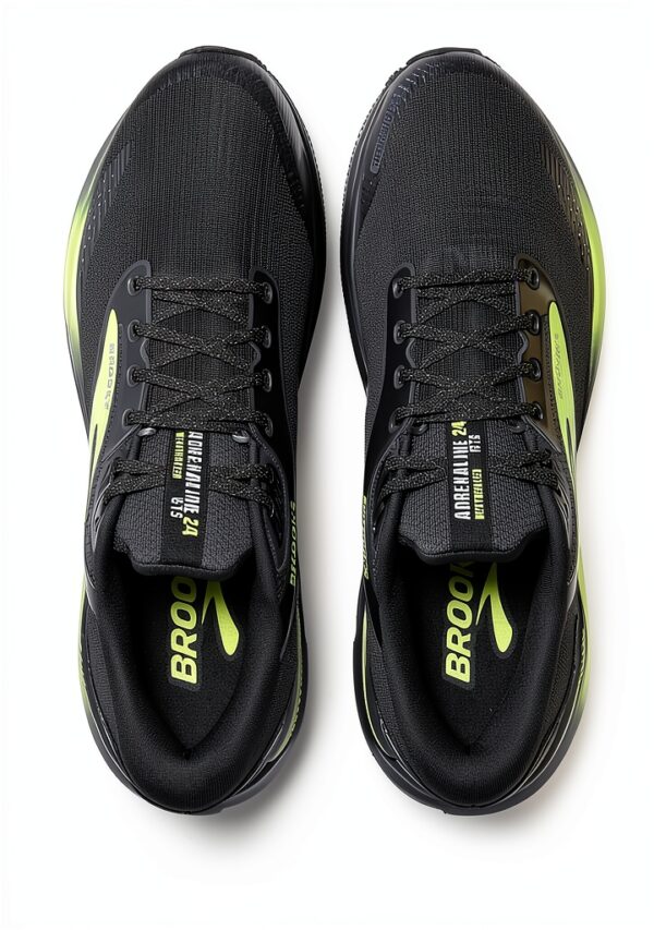 Scarpe da corsa Brooks modello 110438-033 Nero Ebano Nuovo Giallo-3
