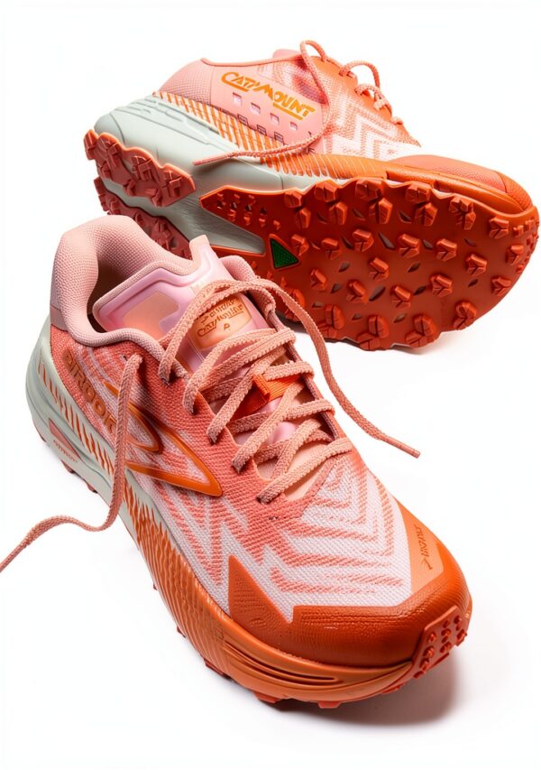 Scarpe da corsa donna BROOKS DNA FLASH TrailTack Coral Shocking Orange-6