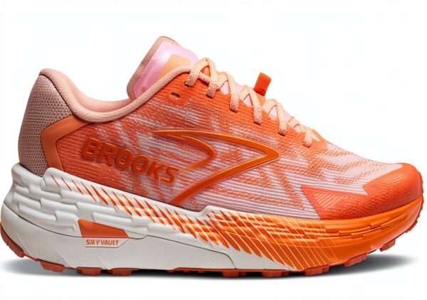 Scarpe da corsa donna BROOKS DNA FLASH TrailTack Coral Shocking Orange-4
