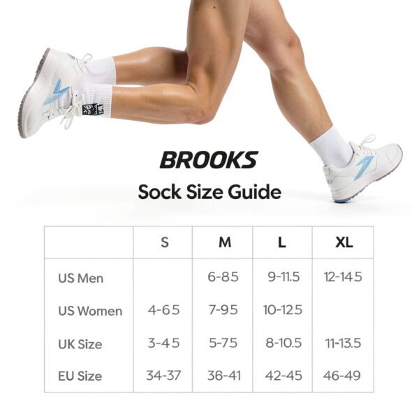 Calze Ghost Crew Brooks Unisex – Comfort Premium con Supporto Arco-1