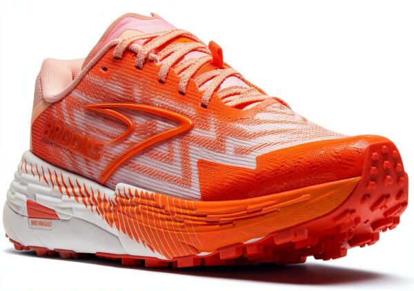 Scarpe da corsa donna BROOKS DNA FLASH TrailTack Coral Shocking Orange-8
