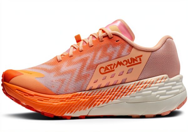 Scarpe da corsa donna BROOKS DNA FLASH TrailTack Coral Shocking Orange-5