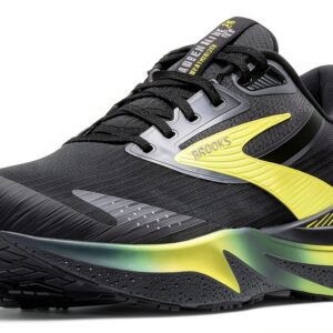 Scarpe da corsa Brooks modello 110438-033 Nero Ebano Nuovo Giallo-0