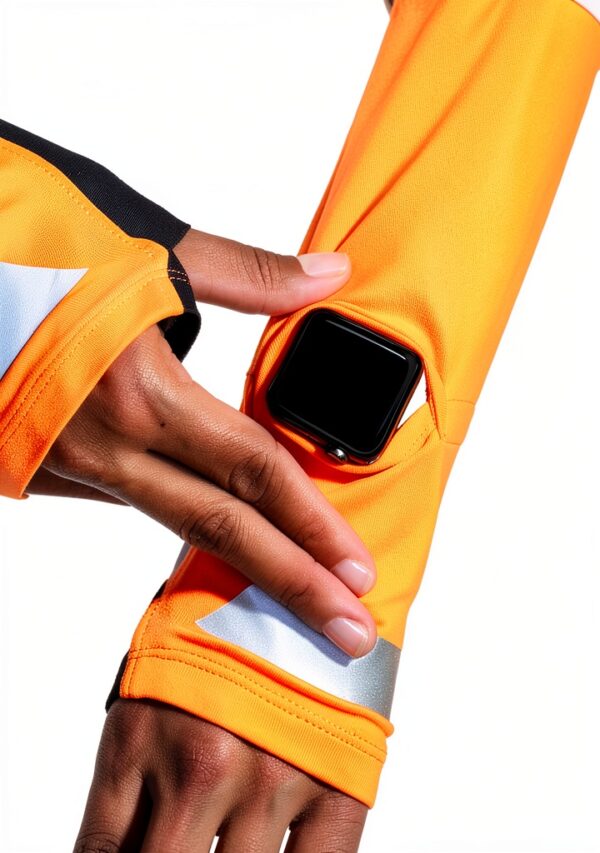 Brooks Run Visible 1/2 Zip 2.0 Maglia Lunga Donna Ecru/Fluoro Flash-3