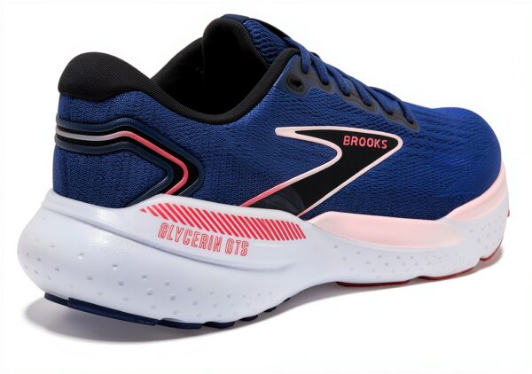 BROOKS Glycerin GTS 21, Sneaker Donna, Blue/Icy Pink/Rose, 40.5 EU-3
