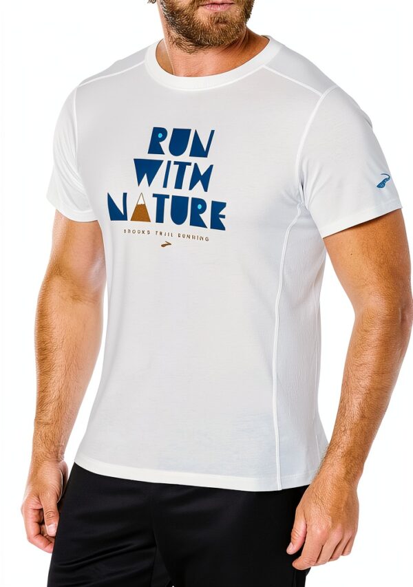 Brooks Distance Short Sleeve 2.0 T-Shirt Uomo, Asciugatura Rapida, Fit-0
