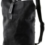 Brooks England Giorno Pack Pickwick Zaino in Tela e Pelle Nero S-0