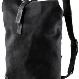 Brooks England Giorno Pack Pickwick Zaino in Tela e Pelle Nero S-0