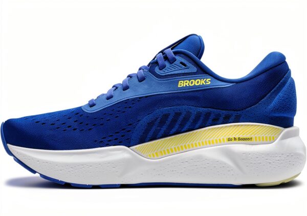 Brooks Adrenaline GTS 24 Scarpe da Corsa Uomo Cobalt/Neo Yellow 44,5-4