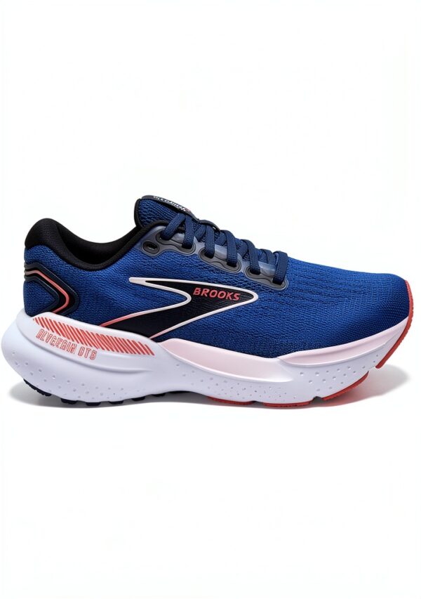 BROOKS Glycerin GTS 21, Sneaker Donna, Blue/Icy Pink/Rose, 40.5 EU-2