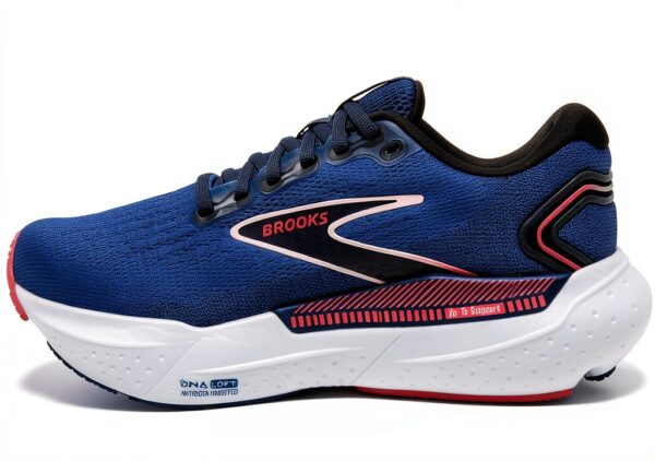 BROOKS Glycerin GTS 21, Sneaker Donna, Blue/Icy Pink/Rose, 40.5 EU-5