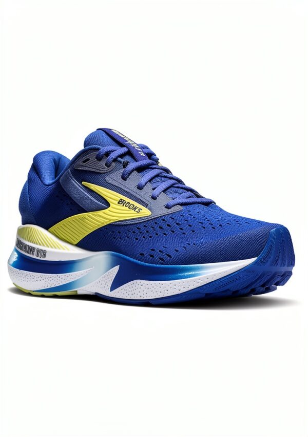 Brooks Adrenaline GTS 24 Scarpe da Corsa Uomo Cobalt/Neo Yellow 44,5-1