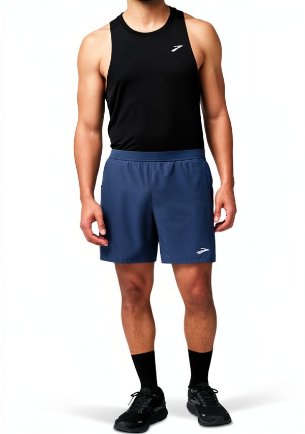 Brooks Journey 7" 2-in-1 Shorts Uomo, Pantaloncini Sportivi con Vita-0